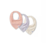 Load image into Gallery viewer, Pink Sand Organic Baby Bandana Bibs Pack of 3