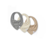 Load image into Gallery viewer, Hummus Organic Baby Bandana Bibs Pack of 3