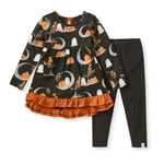 Load image into Gallery viewer, Moonlight Fright Toddler Tunic Set