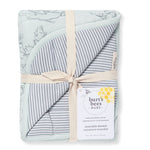 Load image into Gallery viewer, Swaying Branches Organic Cotton Reversible Baby Blanket - Ice Flow