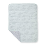 Load image into Gallery viewer, Swaying Branches Organic Cotton Reversible Baby Blanket - Ice Flow