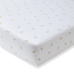Load image into Gallery viewer, Golden Bee Organic Cotton BEESNUG® Fitted Crib Sheet - Hummus