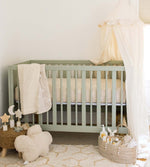 Load image into Gallery viewer, Good Night Sky Organic Cotton Crib Sheets Set of 2 - Limestone