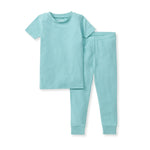 Load image into Gallery viewer, Honeysoft™ Two-Piece Kid Pajamas - Seaglass Blue