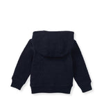 Load image into Gallery viewer, Organic Cotton Quilted Bee Baby Jacket - Midnight