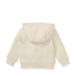 Load image into Gallery viewer, Organic Cotton Quilted Bee Baby Jacket - Oat