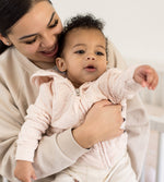 Load image into Gallery viewer, Organic Cotton Quilted Bee Baby Jacket - Ranunculus