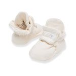 Load image into Gallery viewer, Solid Organic Cotton Baby Booties - Eggshell
