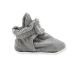 Load image into Gallery viewer, Solid Organic Cotton Baby Booties - Heather Grey