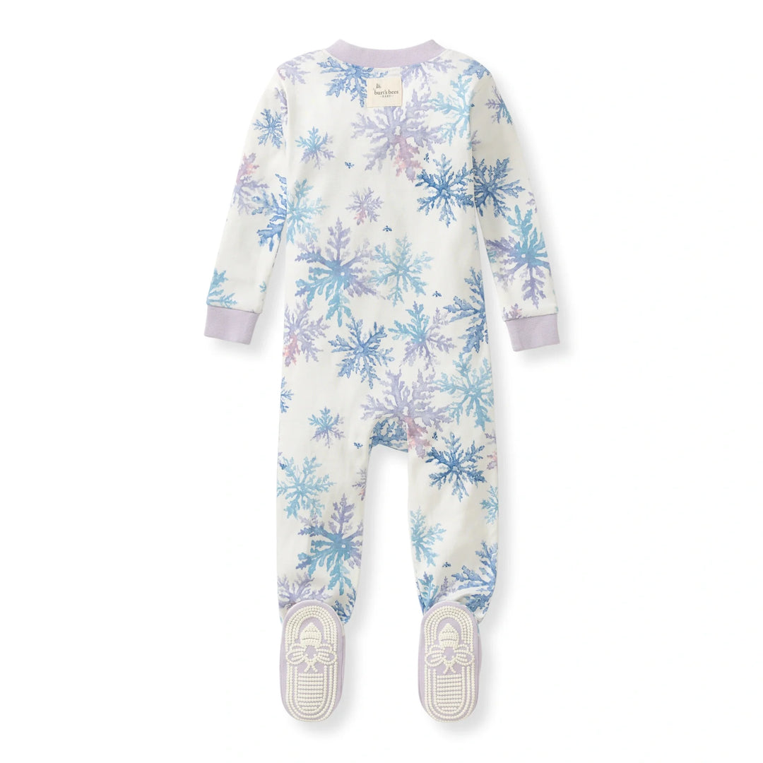 Snowflake Flurries Organic Cotton Sleeper Back