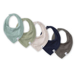 Load image into Gallery viewer, Organic Cotton Baby Bandana Bibs - Sea Foam Blue