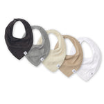 Load image into Gallery viewer, Organic Cotton Baby Bandana Bibs - Ash
