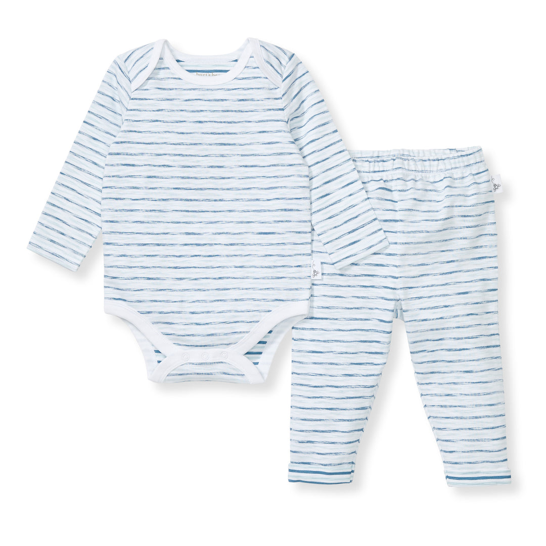 Slub Stripe Bodysuit Set