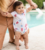 Load image into Gallery viewer, Product Image 1 of Rocket Pop Baby Girl Romper 2 Pack Set