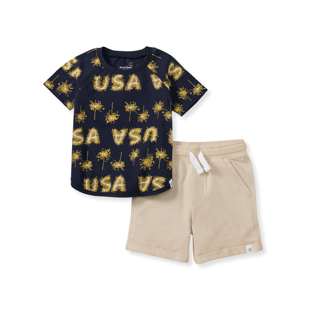 USA Infant Short Set