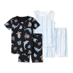 Load image into Gallery viewer, Mosaic Sea Animals 4 Piece Infant PJ Set