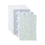 Load image into Gallery viewer, Set of 5 Hello Moon Burp Cloths