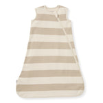 Load image into Gallery viewer, Rugby Stripe Organic Lightweight Beekeeper™ Wearable Baby Blanket - Oat