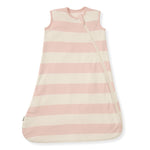 Load image into Gallery viewer, Rugby Stripe Organic Lightweight Beekeeper™ Wearable Baby Blanket - Pink Sand
