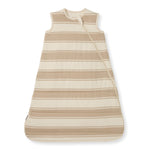 Load image into Gallery viewer, Rugby Stripe Organic Warmer Beekeeper™ Wearable Baby Blanket - Oat