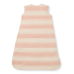 Load image into Gallery viewer, Rugby Stripe Organic Warmer Beekeeper™ Wearable Baby Blanket - Pink Sand