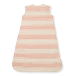Load image into Gallery viewer, Rugby Stripe Organic Warmer Beekeeperâ„¢ Wearable Baby Blanket - Pink Sand