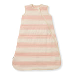 Load image into Gallery viewer, Rugby Stripe Organic Warmer Beekeeperâ„¢ Wearable Baby Blanket - Pink Sand