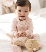 Load image into Gallery viewer, Solid Rib Organic Cotton Two-Piece Pajamas - Ranunculus