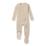 Load image into Gallery viewer, Solid Rib Organic Cotton Sleeper - Hummus