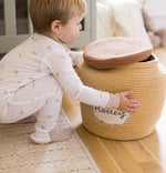 Load image into Gallery viewer, Golden Bee Organic Cotton Two-Piece Pajamas - Hummus