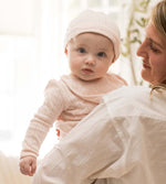 Load image into Gallery viewer, Organic Cotton Jumpsuit, Bib & Hat 3 Piece Set - Ranunculus