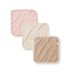 Load image into Gallery viewer, Whimsical Floral Organic Cotton Knit Terry Washcloths 3 Pack