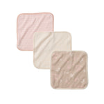 Load image into Gallery viewer, Whimsical Floral Organic Cotton Knit Terry Washcloths 3 Pack