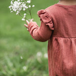 Load image into Gallery viewer, Product Image 2 of Dotted Rib Organic Baby Girl Jumpsuit