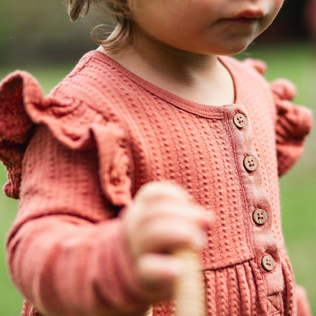 Product Image 4 of Dotted Rib Organic Baby Girl Jumpsuit