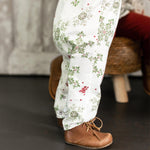 Load image into Gallery viewer, Product Image 2 of Holiday Snowflakes Baby Girl Jumpsuit