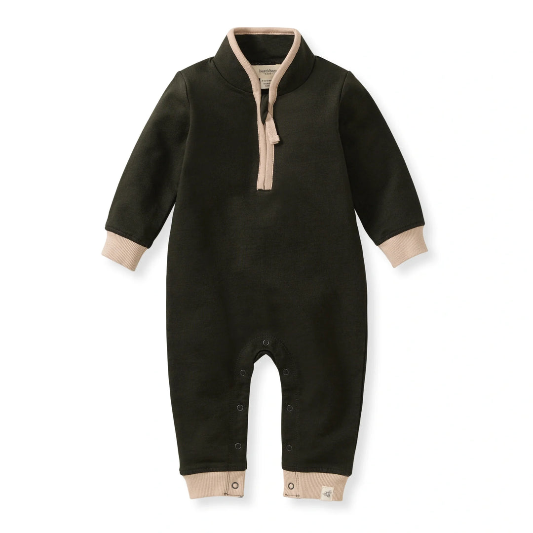 Quarter Zip Baby Boy Jumpsuit
