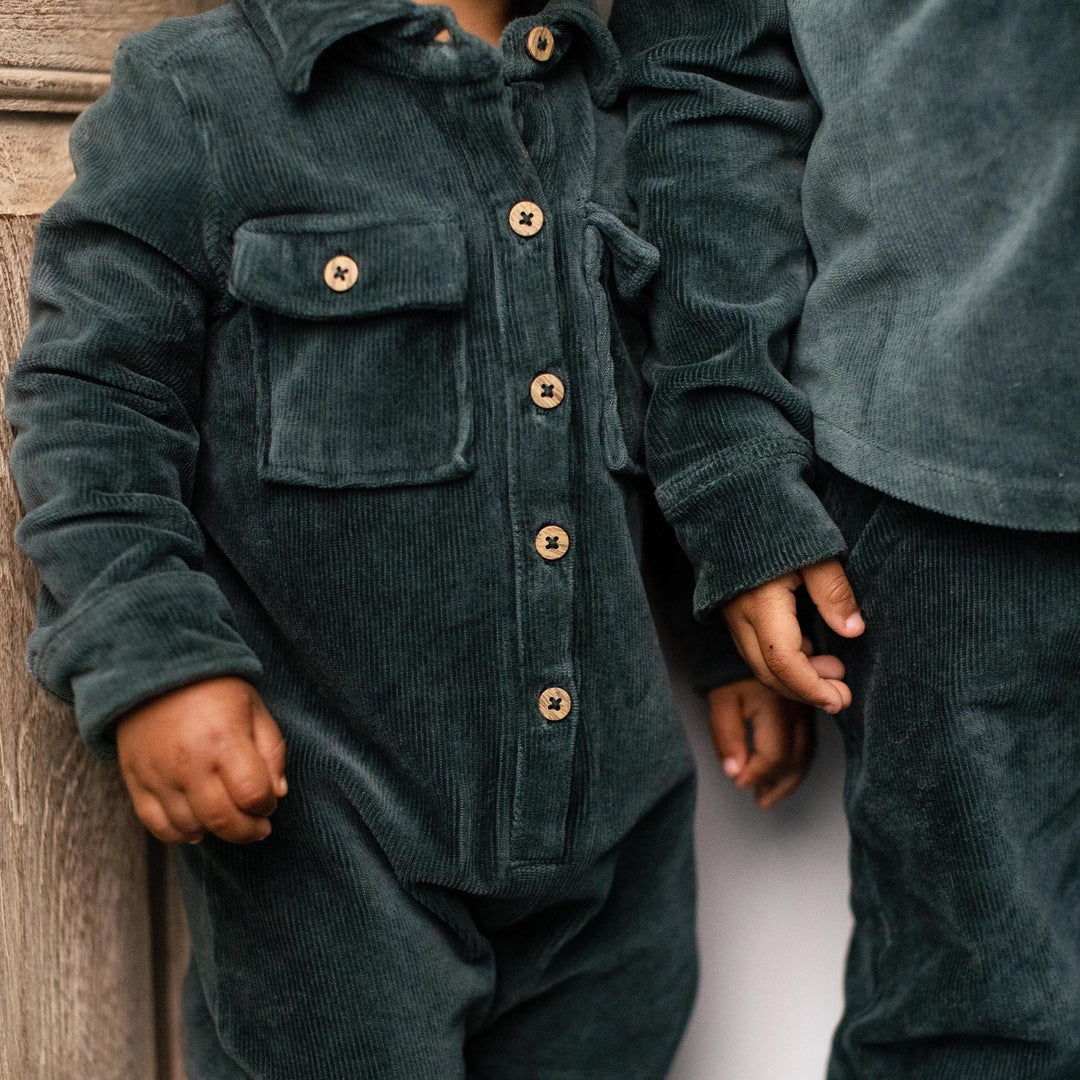 Product Image 1 of Knit Corduroy Organic Baby Boy Jumpsuit