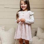 Load image into Gallery viewer, Product Image 1 of Flutter Organic Tee & Thermal Dress Set