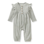 Load image into Gallery viewer, Organic Thermal Baby Girl Jumpsuit