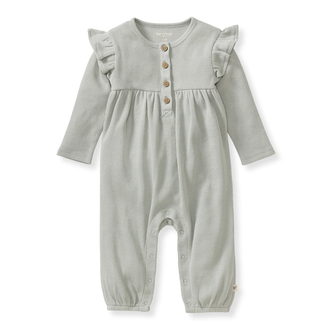 Organic Thermal Baby Girl Jumpsuit