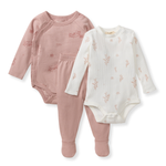 Load image into Gallery viewer, Wildflower 3 Piece Bodysuit & Pant Set
