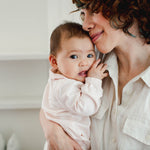 Load image into Gallery viewer, Muslin Collar Infant Girl Jumpsuit