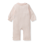 Load image into Gallery viewer, Muslin Collar Infant Girl Jumpsuit
