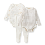 Load image into Gallery viewer, Amsterdam 3 Piece Bodysuit & Pant Set - Eggshell