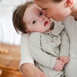 Load image into Gallery viewer, Muslin Collar Infant Boy Jumpsuit