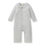 Load image into Gallery viewer, Muslin Collar Infant Boy Jumpsuit
