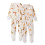 Load image into Gallery viewer, Eggs & Coffee Organic Sleeper 2 Pack Back