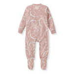 Load image into Gallery viewer, Celestial Moon polarbee™ Repreve® Fleece Pajamas - Organic Rose Back