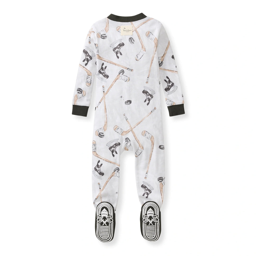 Hockey Season Organic Cotton Sleeper Back